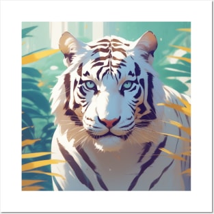 Royal White Tiger Posters and Art